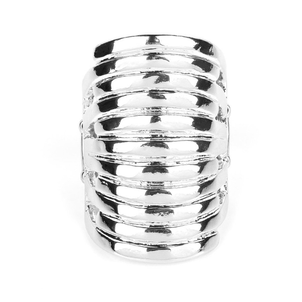 Elegant Silver Women's Ring Imperial Glory Silver Ring Oversized Fashion Jewelry